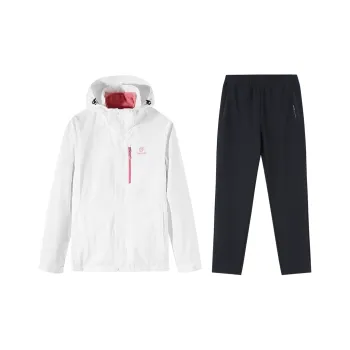 Tectop Casual Suit Women's Two-Piece Set White/Classic Black