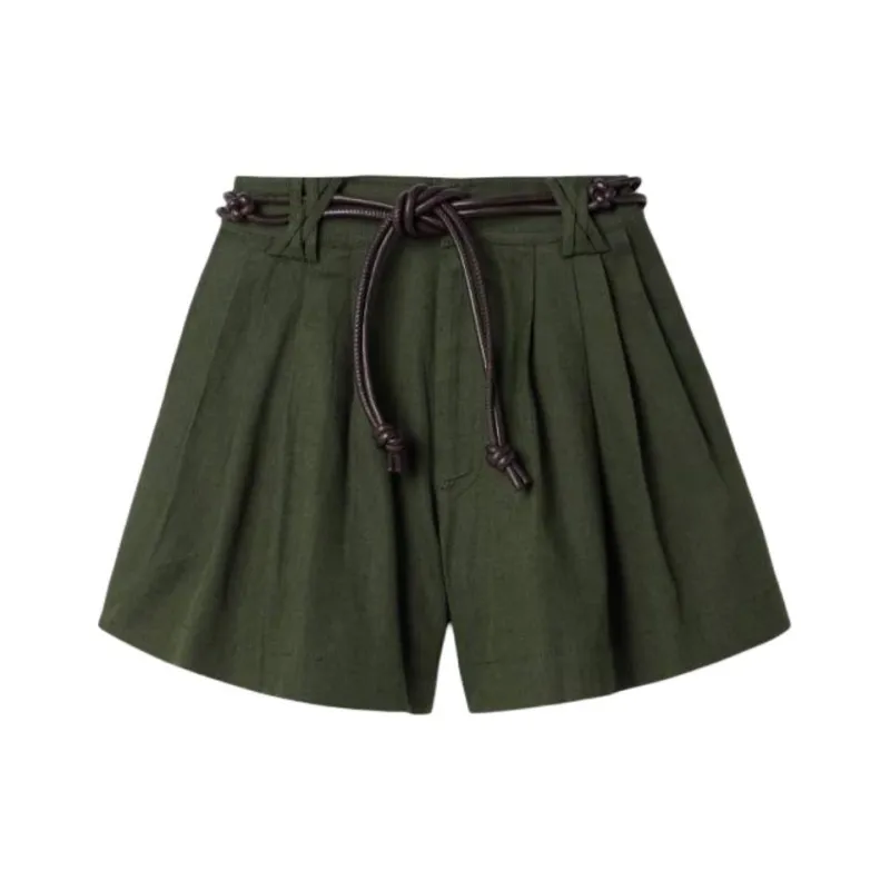 JEAN CHARLES BROSSEAU Casual Shorts Women's Army Green-0