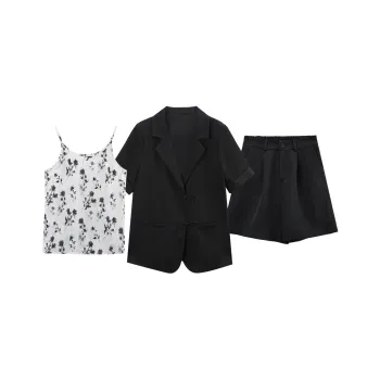 A Paradise For Awakening Casual Suit Women's Black