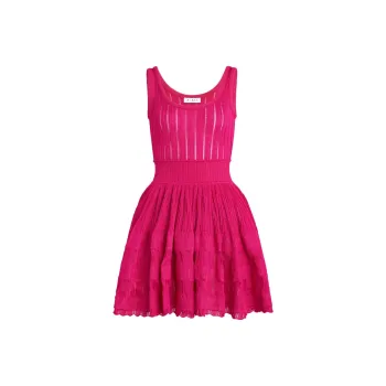 Alaia Shiny Crinoline Mini Dress