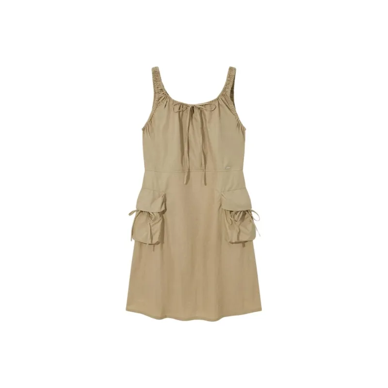 COVERNAT SS25 Sleeveless Dress Women's Beige-0