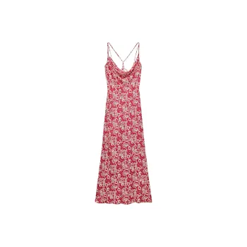 ZARA Slip Dresses Women's Red/White