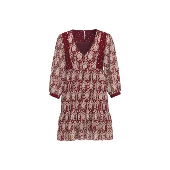 Pepe Jeans Long Sleeved Dresses Women's Red