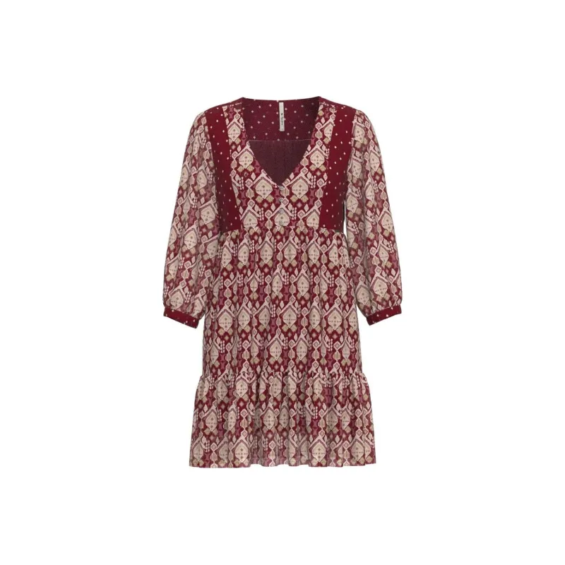 Pepe Jeans Long Sleeved Dresses Women's Red-0