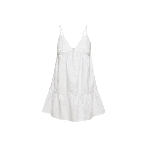 ARITZIA Sunday Best Aroma Dress Slip Dresses Women's White Cruise Blue/White Background Print