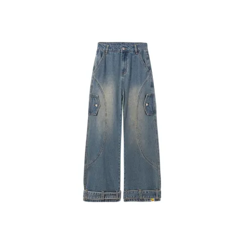 B.Duck Jeans Women's Denim Gray