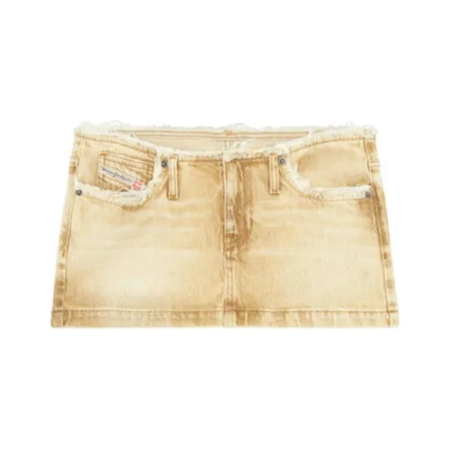 DIESEL Casual Short Skirts Women's Light Brown