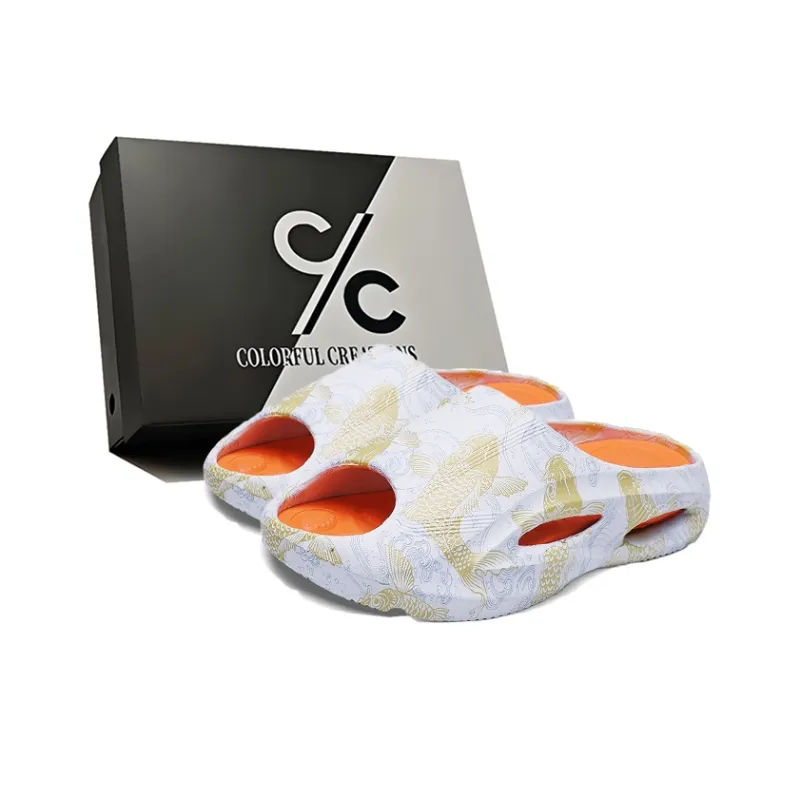 Colorful Creations EVA Quiet Slip Resistant Odor Resistant Abrasion Resistant Slide Slippers Men's Box-6