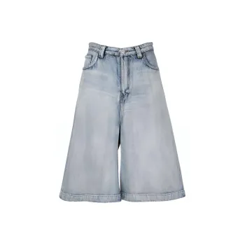 Balenciaga SS21 Jeans Cropped Pants Women's Blue