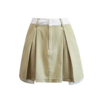 Little pull Casual Short Skirts Women's Light Coffee