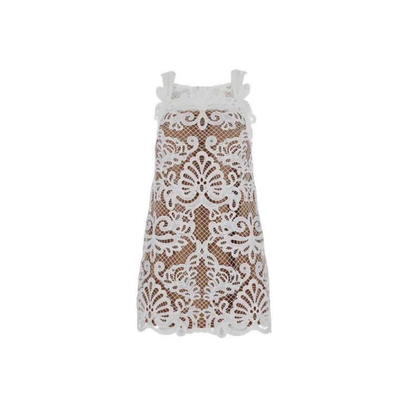 Self portrait Lace Detailed Sleeveless Dress-0