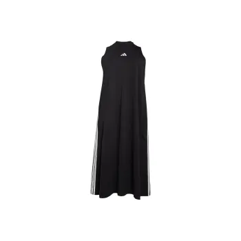 Adidas Free Shipping With AdiClub Essentials 3 Stripes Long Racerback Dress Plus Size