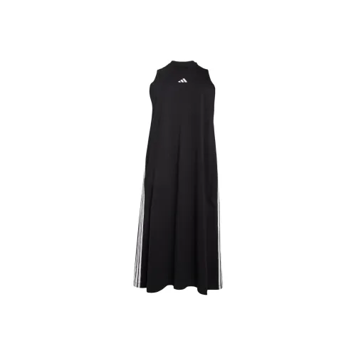 Adidas Free Shipping With AdiClub Essentials 3 Stripes Long Racerback Dress Plus Size