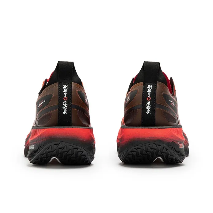 361° Flying Flame 3.5 Running Shoes Unisex Low Top Fluorescent Dark Red, Obsidian Black-3