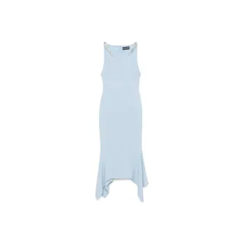 DAVID KOMA Crystal embellished Midi Dress