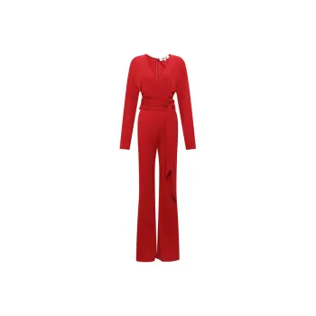Diane Von Furstenberg SS23 Jumpsuit Women's Allure Red
