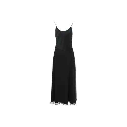 BESIONIA SS25 Slip Dresses Women's Black