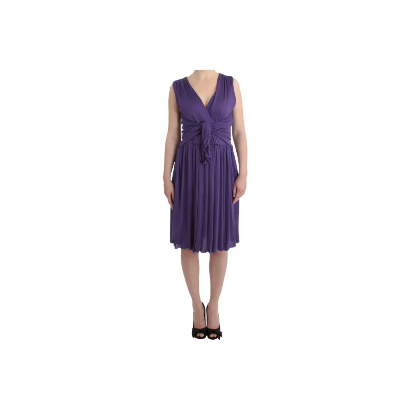 JOHN GALLIANO Sleeveless Dress Women's Purple-0