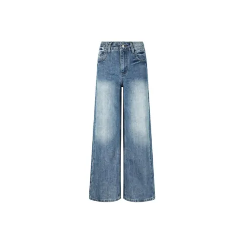 YINLEI Jeans Women's Jade Sea Blue