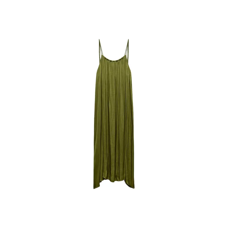 ZARA Slip Dresses Women's Green-0