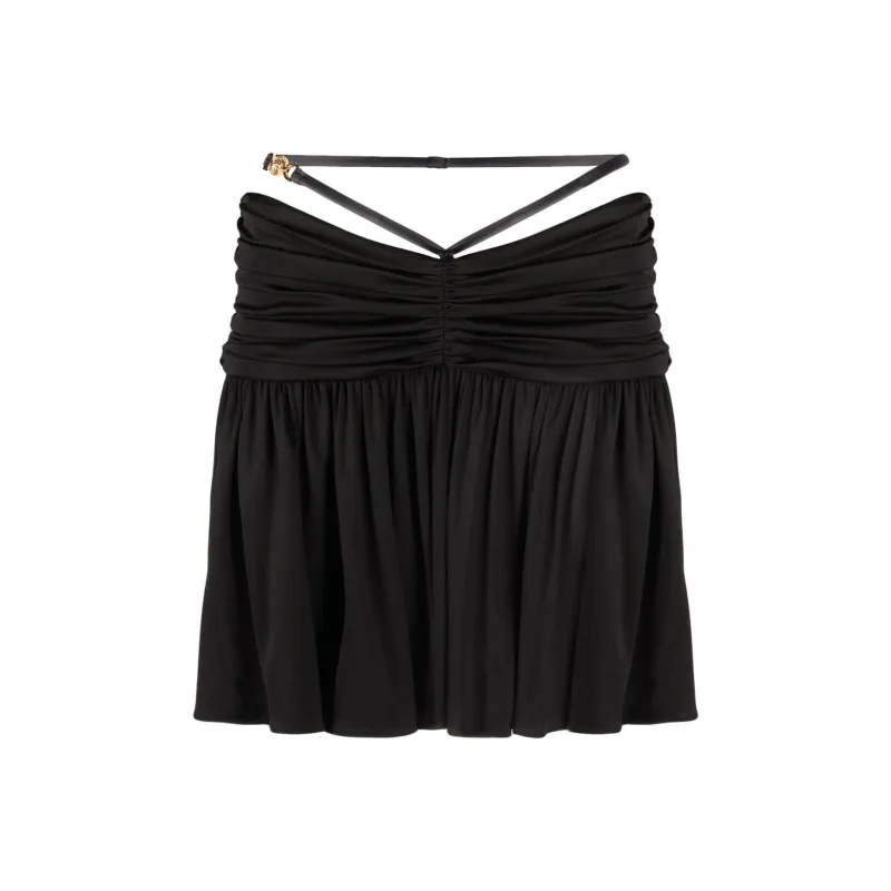 VERSACE Ruched waist Mini Skirt-0