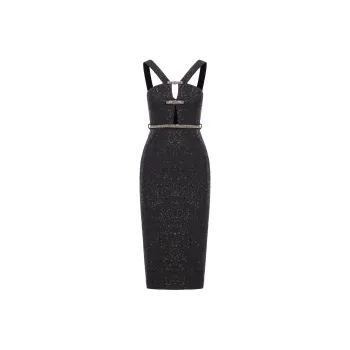 Self portrait Bouclé Midi Dress