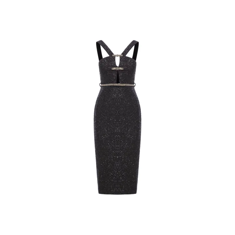 Self portrait Bouclé Midi Dress-0