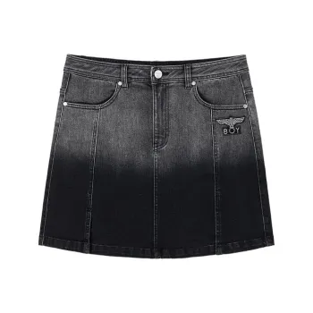 Boy London Denim Short Skirts Women's Black