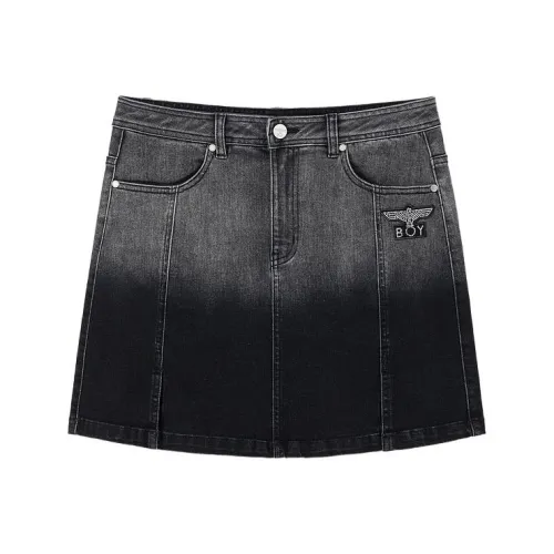 Boy London Denim Short Skirts Women's Black