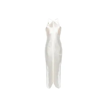 CULT GAIA Renata Halterneck Fringed Gown