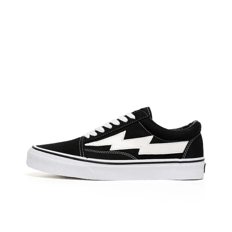 REVENFE X SPOTM x BURNING FLAME Slip Resistant, Abrasion Resistant, Breathable Low Top Canvas Shoes Unisex-20