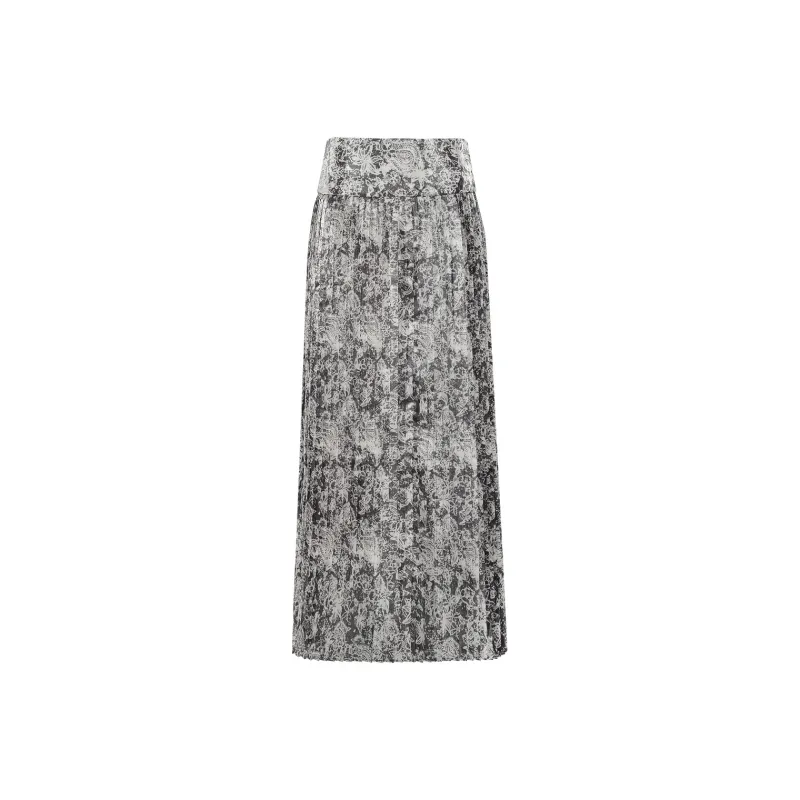 MEIYANG Casual Long Skirts Women's Multicolor-0