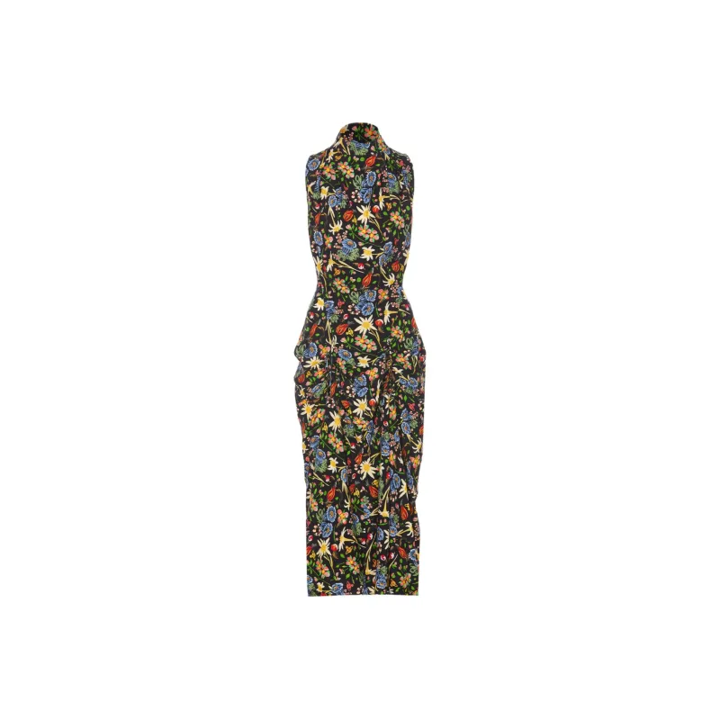 Vivienne Westwood Allover Floral Printed Midi Dress-0
