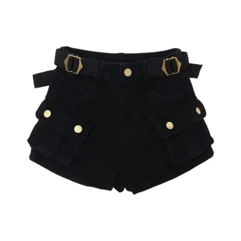 MIMOSA CHUR Denim Shorts Women's Black
