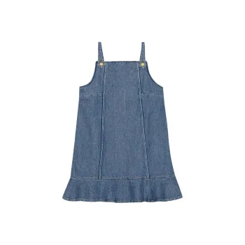 GANNI Flared hem Denim Mini Dress