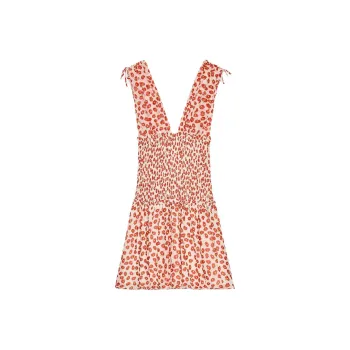 ZARA Sleeveless Dress Women's Red