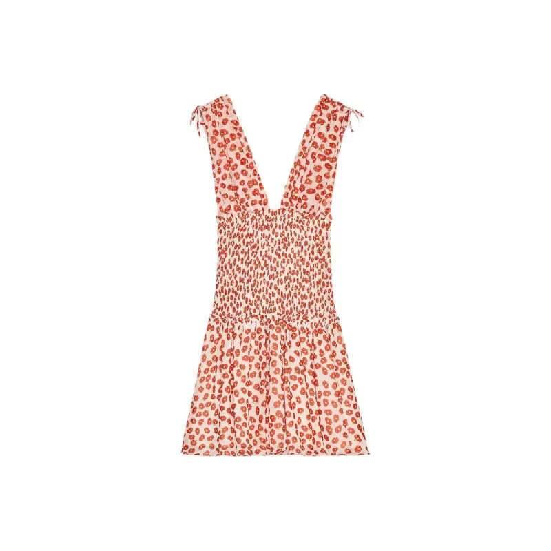 ZARA Sleeveless Dress Women's Red-0