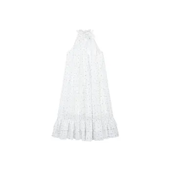AooRaa Sleeveless Dress Women's White