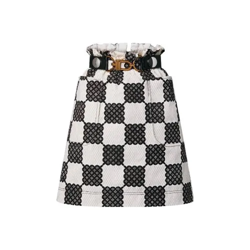 LOUIS VUITTON Bubble Damier Paperbag Mini Skirt