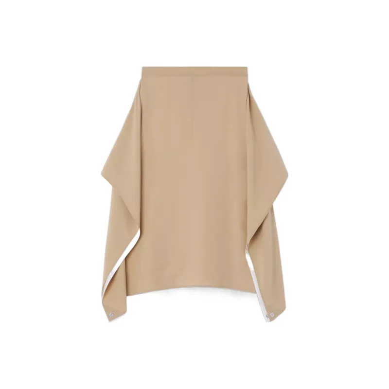 Burberry Casual Long Skirts Women's Soft Yellow Umber-0
