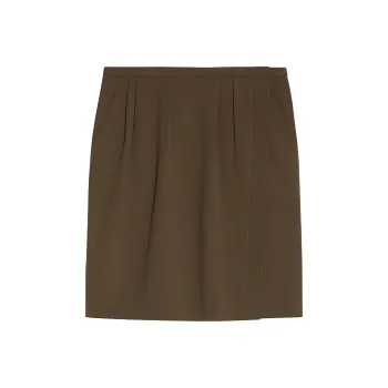 THEORY Casual Short Skirts Women's Brown