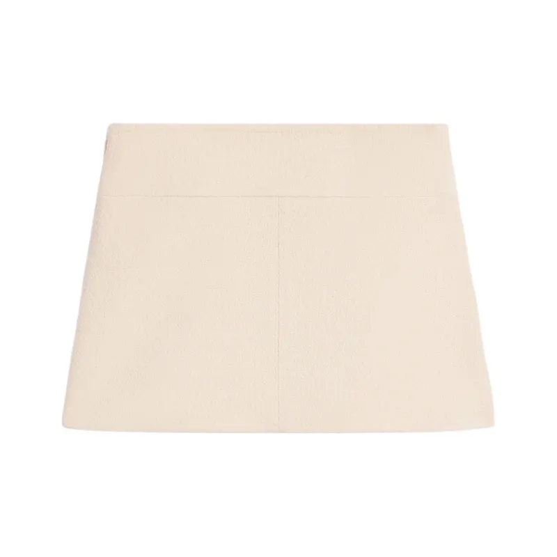 CELINE Trapeze Mini Skirt In Cashmere Tweed-0