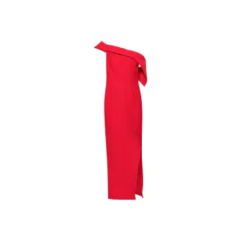 Roland Off-Shoulder Asymmetric Maxi Dress