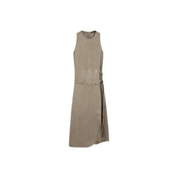 Massimo Dutti Sleeveless Dress Women's Brown