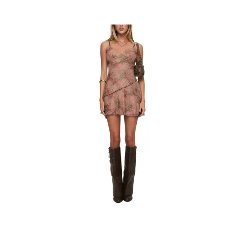 PRINCESS POLLY FRILLED TO BE HERE MINI DRESS Slip Dress Women's MULTI/Multicolor