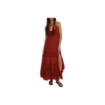 FREE PEOPLE Burst Of Bliss Maxi Slip Dress Women's Bronzer/Bronze
