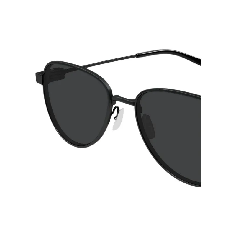 SAINT LAURENT Oval Sunglasses Men's Black-2