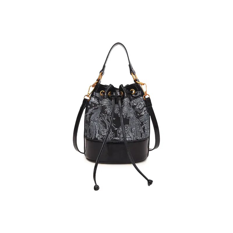 Single Warehouse PU Bucket Bag Handbag Women's Multicolor-24