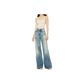 Wen Shan Jeans Women's Sea Wave Blue