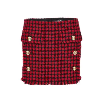 VERSACE Checked Mini Skirt